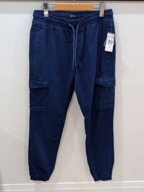 BUFFALO | David Bitton Men's Blue Depths Cargo Jogger  Pants
